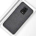 For Xiaomi Redmi Note 9 Pro Shockproof Cloth Texture PC + TPU Protective Case(Grey) - 1