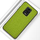 For Xiaomi Redmi Note 9 Pro Shockproof Cloth Texture PC + TPU Protective Case(Green) - 1