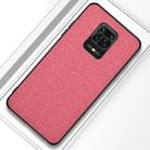 For Xiaomi Redmi Note 9 Pro Shockproof Cloth Texture PC + TPU Protective Case(Pink) - 1