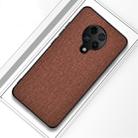 For Xiaomi Redmi K30 Pro Shockproof Cloth Texture PC + TPU Protective Case(Brown) - 1