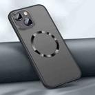 For iPhone 14 Plus Skin Feel MagSafe Magnetic Case (Black) - 1