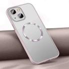 For iPhone 14 Plus Skin Feel MagSafe Magnetic Case (Pink) - 1