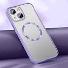 For iPhone 14 Plus Skin Feel MagSafe Magnetic Case (Lavender Purple) - 1