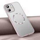 For iPhone 12 Skin Feel MagSafe Magnetic Case(Pink) - 1
