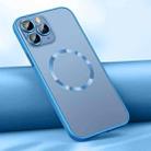 For iPhone 11 Pro Max Skin Feel MagSafe Magnetic Case (Sierra Blue) - 1