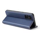 For Galaxy S20 Fierre Shann PU Genuine Leather Texture Horizontal Flip Leather Case with Holder & Card Slots & Wallet(Blue) - 5