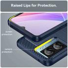 For OPPO A77 4G Brushed Texture Carbon Fiber Shockproof TPU Phone Case(Navy Blue) - 6
