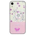For iPhone XR Bronzing Butterfly Flower TPU Phone Case(Cherry Blossoms) - 1