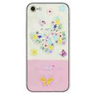 For iPhone SE 2022 / SE 2020 / 8 / 7 Bronzing Butterfly Flower TPU Phone Case(Colorful Butterfly) - 1