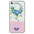 For iPhone SE 2022 / SE 2020 / 8 / 7 Bronzing Butterfly Flower TPU Phone Case(Hydrangea) - 1