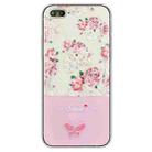 Bronzing Butterfly Flower TPU Phone Case For iPhone 8 Plus / 7 Plus(Peony) - 1