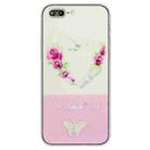 Bronzing Butterfly Flower TPU Phone Case For iPhone 8 Plus / 7 Plus(Rose Heart) - 1