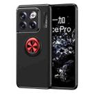 For OnePlus 10T/Ace Pro Metal Ring Holder TPU Phone Case(Black+Red) - 1