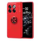 For OnePlus 10T/Ace Pro Metal Ring Holder TPU Phone Case(Red) - 1