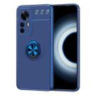 For Xiaomi Redmi K50 Ultra / 12T / 12T Pro Metal Ring Holder TPU Phone Case(Blue) - 1