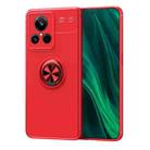 For Realme GT2 Explorer Master Metal Ring Holder TPU Phone Case(Red) - 1