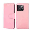 For OnePlus Ace Pro 5G Crystal Texture Horizontal Flip Leather Phone Case(Pink) - 1