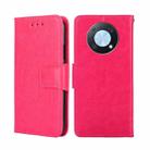 For Huawei nova Y90 4G Crystal Texture Horizontal Flip Leather Phone Case(Rose Red) - 1