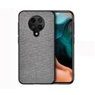 For Xiaomi Redmi K30 Pro Shockproof Cloth Texture PC + TPU Protective Case(Grey) - 1