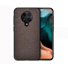 For Xiaomi Redmi K30 Pro Shockproof Cloth Texture PC + TPU Protective Case(Brown) - 1