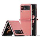 For Samsung Galaxy Z Flip3 5G DUX DUCIS Bril Series PU + TPU Phone Case(Pink) - 1