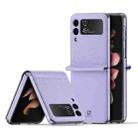 For Samsung Galaxy Z Flip3 5G DUX DUCIS Bril Series PU + TPU Phone Case(Purple) - 1