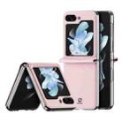 For Samsung Galaxy Z Flip5 5G DUX DUCIS Bril Series PU + TPU Phone Case(Pink) - 1