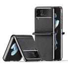 For Samsung Galaxy Z Flip4 DUX DUCIS Bril Series PU + TPU Phone Case(Black) - 1