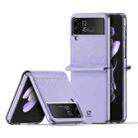 For Samsung Galaxy Z Flip4 DUX DUCIS Bril Series PU + TPU Phone Case(Purple) - 1