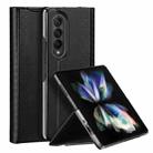 For Samsung Galaxy Z Fold3 5G DUX DUCIS Bril Series PU + TPU Phone Case(Black) - 1