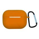 Earphone Silicone Protective Case with Buckle For AirPods Pro 2(Orange) - 1