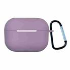 Earphone Silicone Protective Case with Buckle For AirPods Pro 2(Purple) - 1