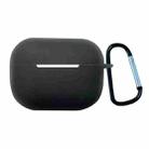 Earphone Silicone Protective Case with Buckle For AirPods Pro 2(Black) - 1