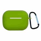 Earphone Silicone Protective Case with Buckle For AirPods Pro 2(Grass Green) - 1