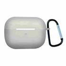 Earphone Silicone Protective Case with Buckle For AirPods Pro 2(Transparent) - 1