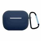 Earphone Silicone Protective Case with Buckle For AirPods Pro 2(Midnight Blue) - 1