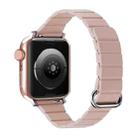 Reverse Buckle Magnetic Watch Band For Apple Watch Series 8&7 45mm / SE 2&6&SE&5&4 44mm(9# Pink) - 1