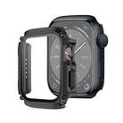 Screen Tempered Glass Film Armor Waterproof Watch Case For Apple Watch Series 8&7 41mm(Black) - 1