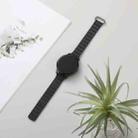For Samsung Galaxy Watch5 20mm Magnetic Buckle Leather Watch Band(Silver+Pine Green) - 1
