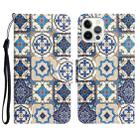 For iPhone 14 Pro Colored Drawing Leather Phone Case(Vintage Totem) - 1