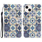 For iPhone 13 mini Colored Drawing Leather Phone Case (Vintage Totem) - 1