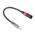 TC194BUXK108-03 3.5mm TRS Male to XLR 3pin Male Microphone Audio Cable, Length: 30cm - 1