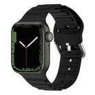 Ocean Ripple Watch Band For Apple Watch Series 8&7 41mm / SE 2&6&SE&5&4 40mm(Black) - 1