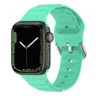 Ocean Ripple Watch Band For Apple Watch Series 8&7 41mm / SE 2&6&SE&5&4 40mm(Spearmint Green) - 1