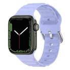 Ocean Ripple Watch Band For Apple Watch Series 8&7 41mm / SE 2&6&SE&5&4 40mm(Lilac) - 1