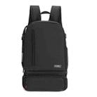 CADeN D6 VI 2 in 1 Camera Backpack Shoulders Nylon Camera Lens Bag, Size:32 x 17 x 59cm(Black) - 1