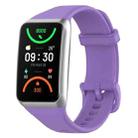 For OPPO Band 2 Solid Color Soft Silicone Watch Band(Purple) - 1