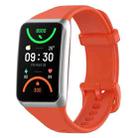 For OPPO Band 2 Solid Color Soft Silicone Watch Band(Orange) - 1