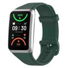 For OPPO Band 2 Solid Color Soft Silicone Watch Band(Green) - 1