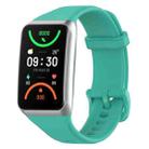 For OPPO Band 2 Solid Color Soft Silicone Watch Band(Teal) - 1
